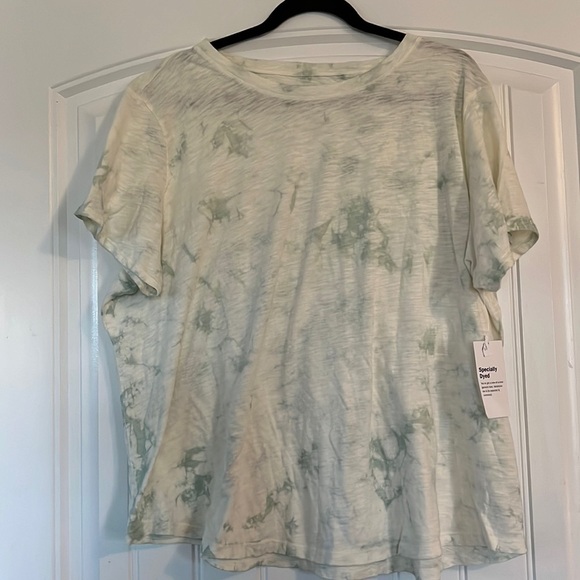 Nwt Old Navy Slub Tie Dye Crop T Shirt 2X - Picture 1 of 5